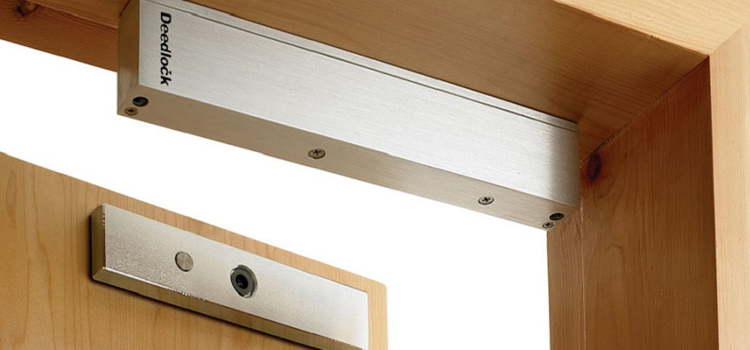 Magnetic lock installation Parlier